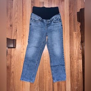 Straight leg maternity jeans